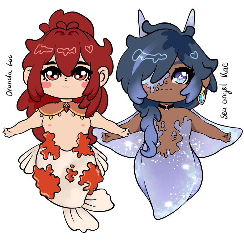 Diluc/Kaeya - Fish charm concept